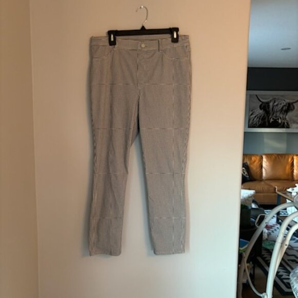 Uniqlo White Black Checkered Dress Pant XL - Picture 1 of 6